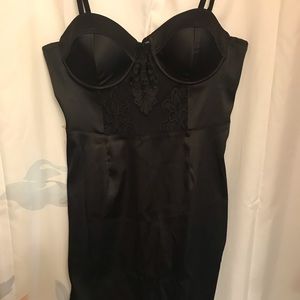 Black Lace Cup Dress